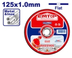 Tarcza do cięcia metalu 125x1.0mm INOX EACD101251 EMTOP