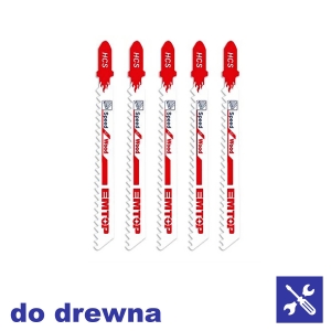 Brzeszczoty 75mm do drewna - uchwyt T ESBT111C EMTOP