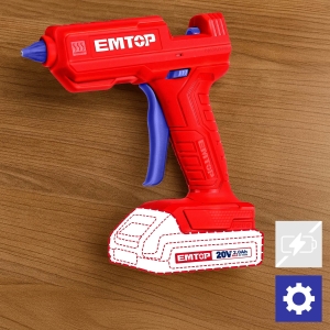 Pistolet do kleju akumulatorowy 20V P20S ELGG2002 SOLO EMTOP