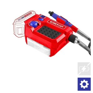 Szlifierka prosta akumolatorowa 20V P20S ELMG2001 SOLO EMTOP