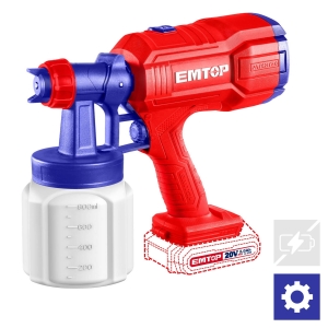 Pistolet natryskowy akumulatorowy 20V P20S ELSG2003 SOLO EMTOP