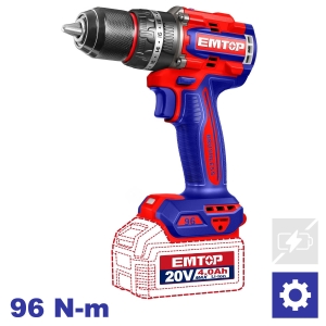 Wiertarko-wkrętarka udarowa 20V 96Nm ECIDL209681 SOLO EMTOP 