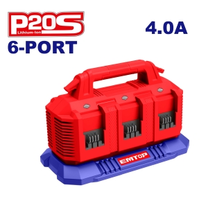 Ładowarka akumulatorów P20S 4A EFCR2064 6-portowa EMTOP