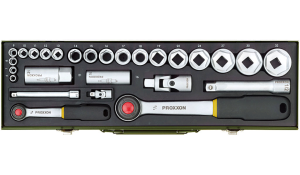 Zestaw kluczy nasadowych Proxxon 1/2 i 1/4 cala [27 cz.] 